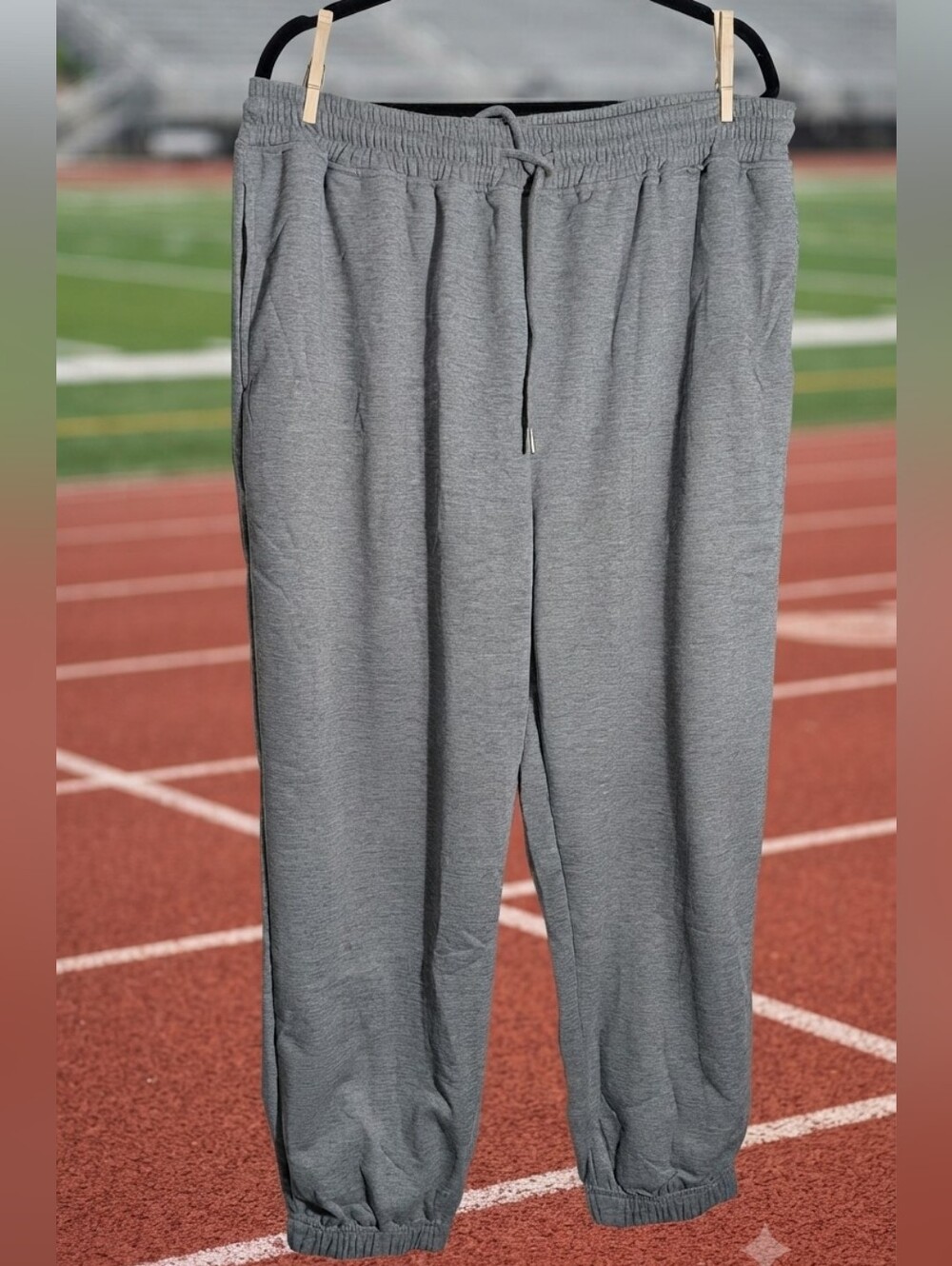 Alimens & Gentle Men's Dark Gray Polyester Jogger Pants XL Drawstring